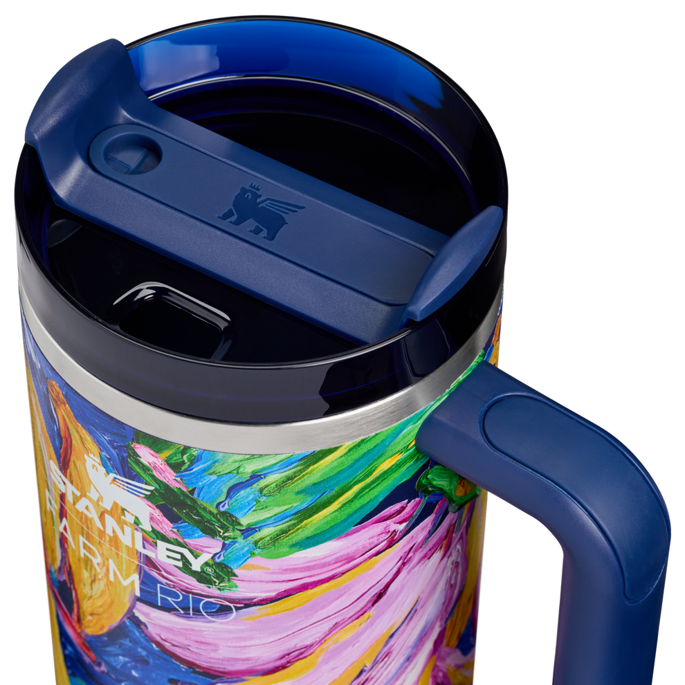 Stanley 1913 Stanley 1913 x FARM Rio Quencher® H2.0 FlowState™ Tumbler 1.18L in Farm Rio Painted Bananas | Lid Detailed View