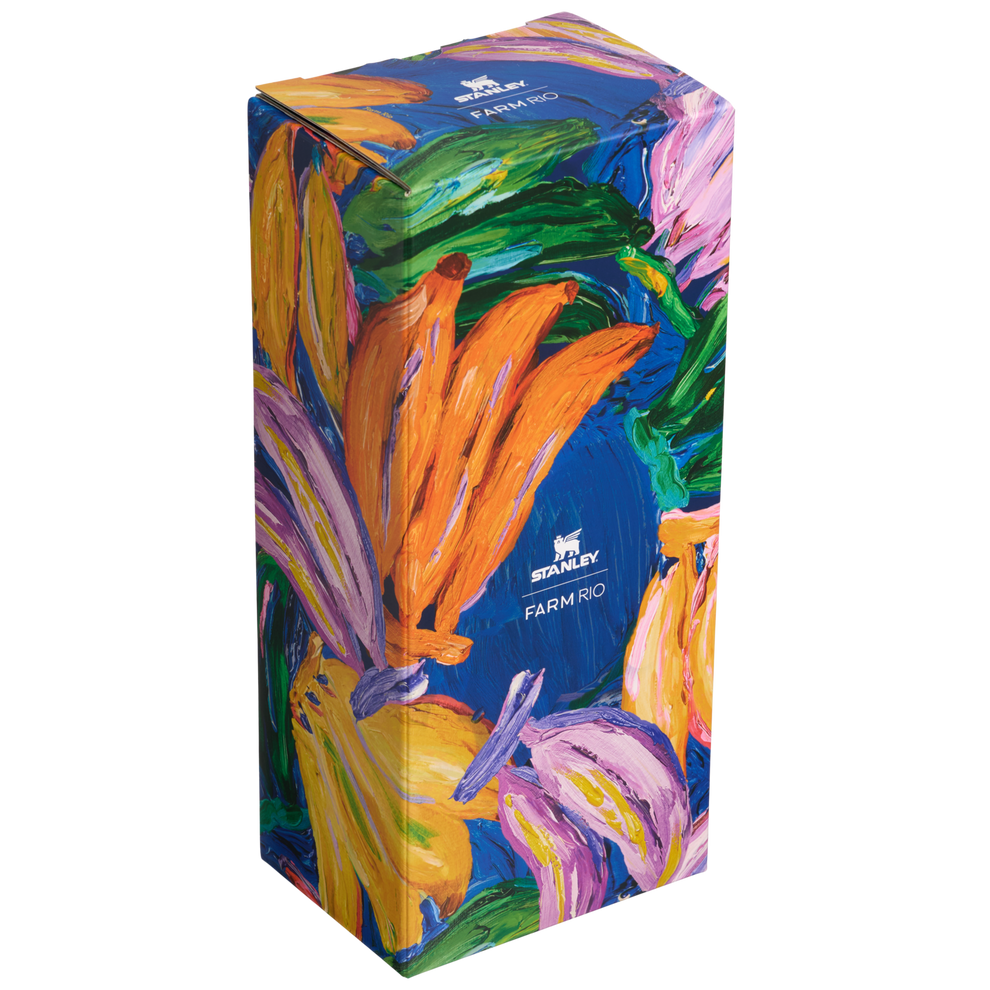 Stanley 1913 Stanley 1913 x FARM Rio Quencher® H2.0 FlowState™ Tumbler 1.18L in Farm Rio Painted Bananas | Front View