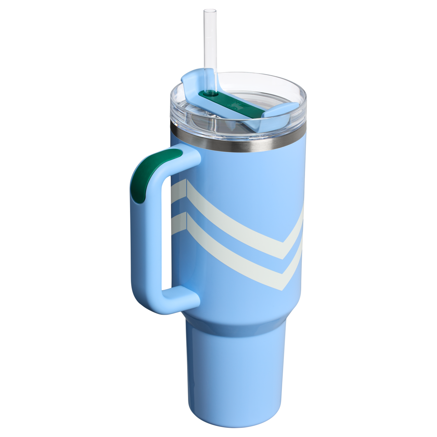 Stanley 1913 Quencher® H2.0 FlowState™ Tumbler 1.18L in Cornflower Chevron Gloss | View 1