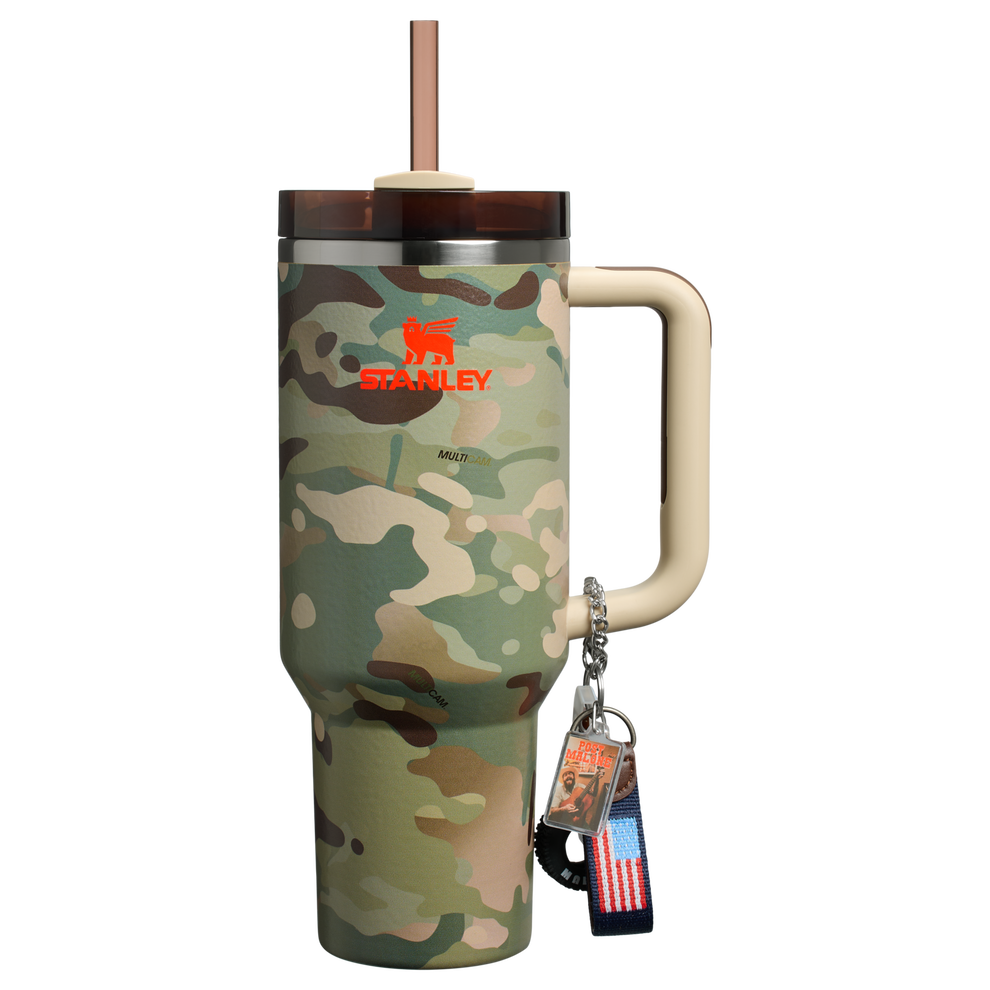 Stanley 1913 The Post Malone & Stanley Quencher® H2.0 FlowState™ Tumbler 1.18L in Post Malone MultiCam® | Front View