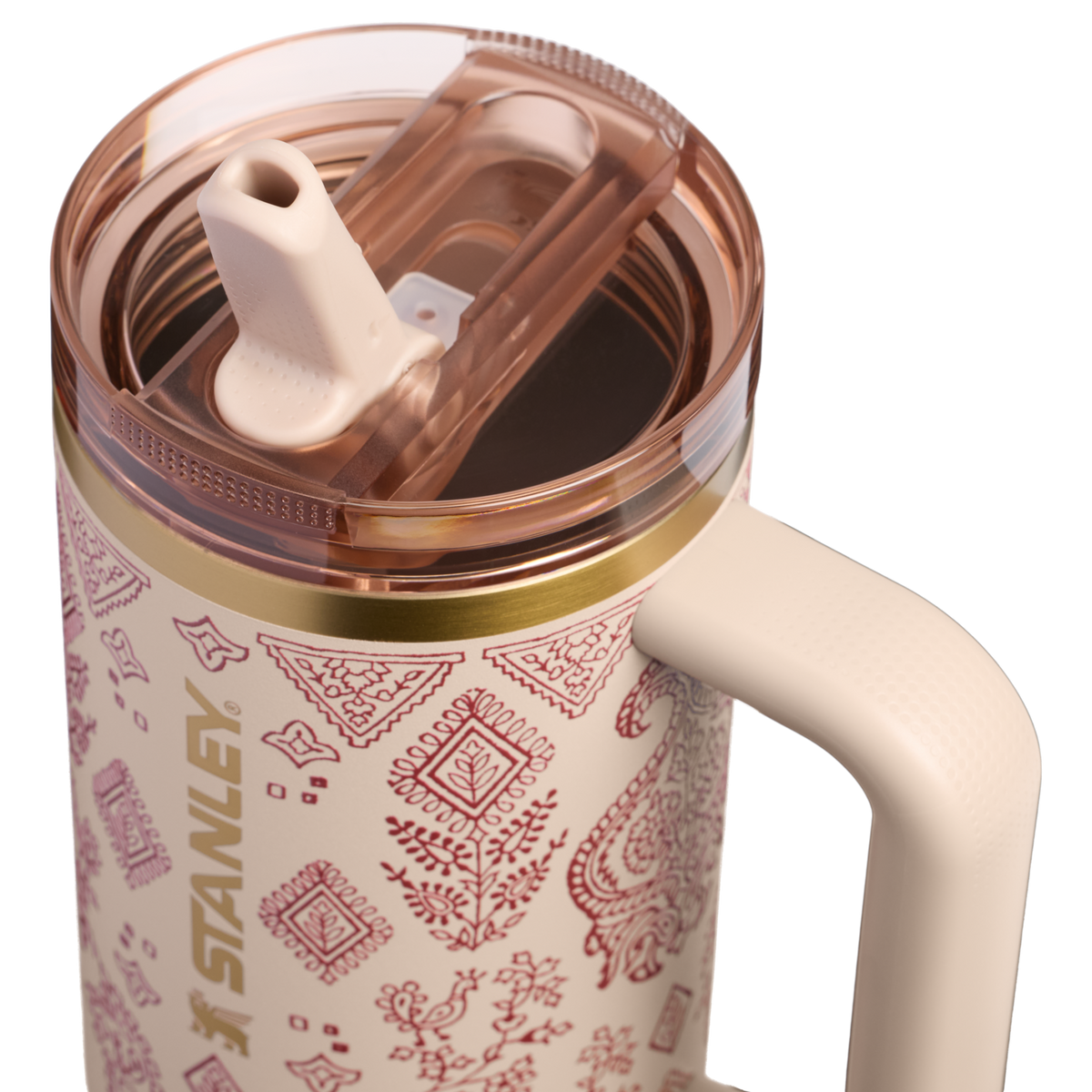 Stanley 1913 Quencher® ProTour Tumbler 0.89L in Deepa Brown Sugar | Coperchio Dettagliato Visualizza