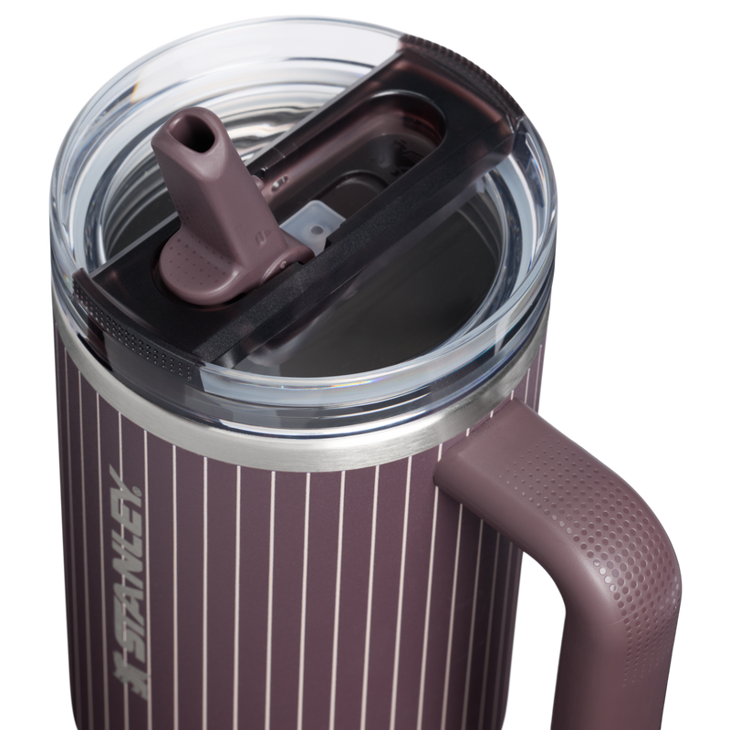 Stanley 1913 Quencher® ProTour Flip Straw Tumbler 1.18L in Fig Pinstripe | Lid Detailed View