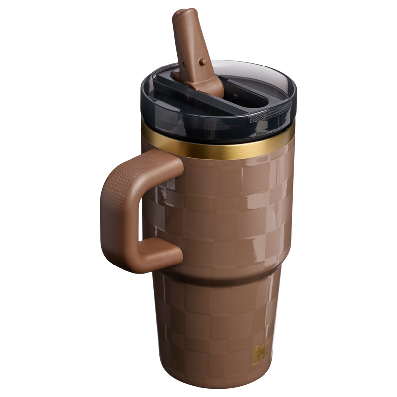 Stanley 1913 Quencher® ProTour Flip Straw Tumbler 0.59L in Espresso Check | Back View