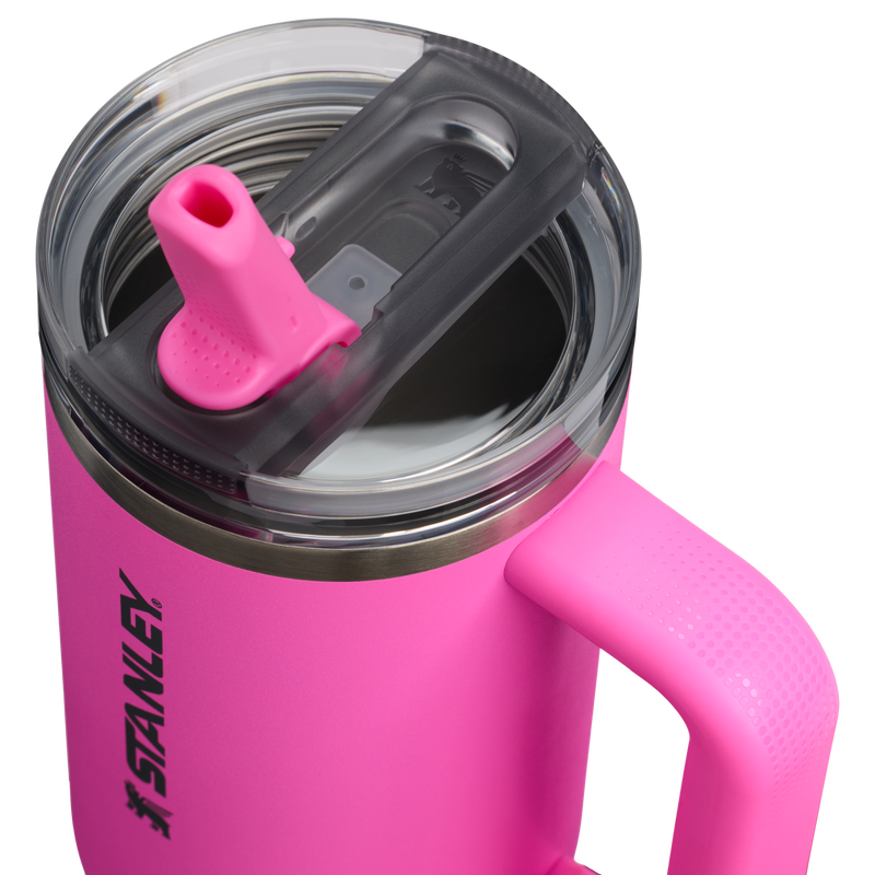 Stanley 1913 Quencher® ProTour Flip Straw Tumbler 0.89L en Hot Pink | Tapa Detallado Ver