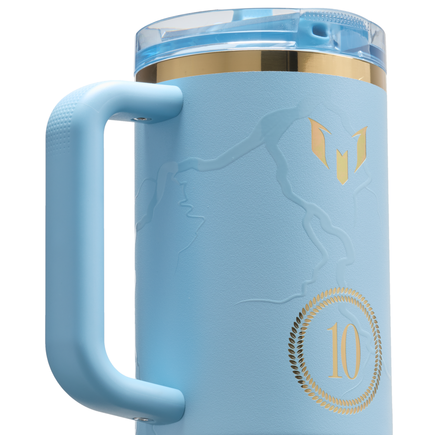 Stanley 1913 Messi x Stanley 1913 Quencher® ProTour Flip Straw Tumbler 1.18L in Messi Striker Blue | View 3