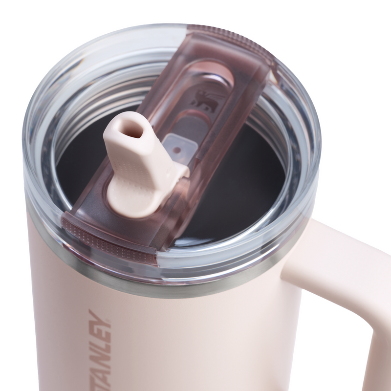 Stanley 1913 Quencher® ProTour Flip Straw Tumbler 0.89L in Rose Quartz | Lid Detailed View