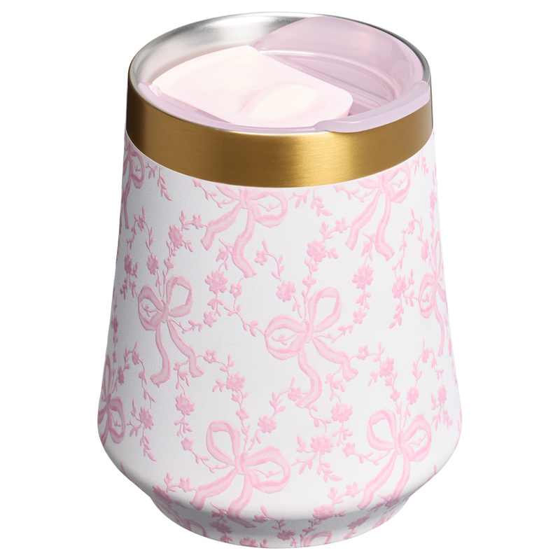 Stanley 1913 Stanley 1913 x LoveShackFancy Reserve Wine Tumbler Set 2-pack 0.32L in Coquette Bow - Chantilly | indietro Visualizza