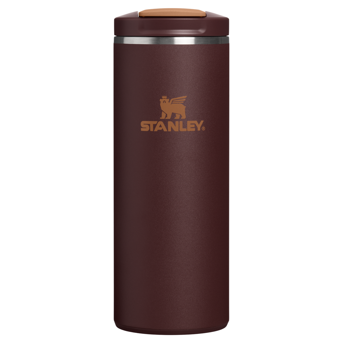 Stanley 1913 Transit Flip Top Mug 0.35L in Coffee | Front View
