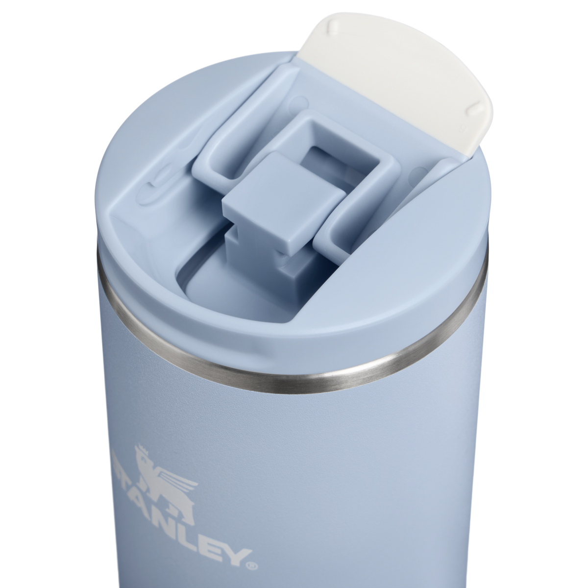 Stanley 1913 Transit Flip Top Mug 0.47L in Blue Dream Stone | Lid Detailed View