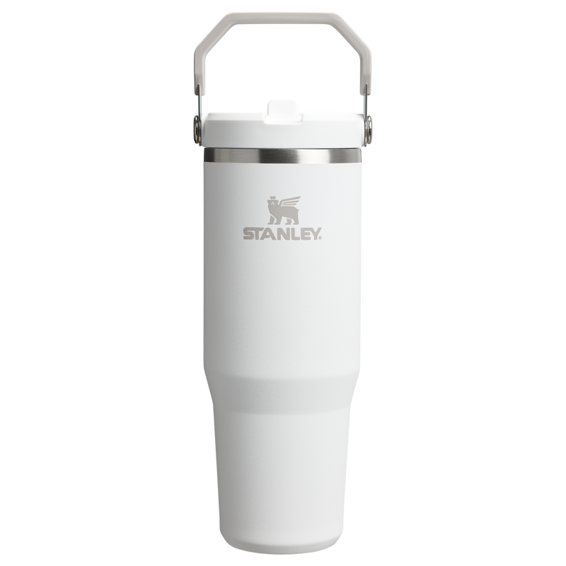 Stanley The 30oz IceFlow Flip Straw Tumbler in Cream Ash Stripe | Palmetto Moon Stanley The 30oz IceFlow Flip Straw Tumbler in Cream Ash Stripe | Palmetto Moon
