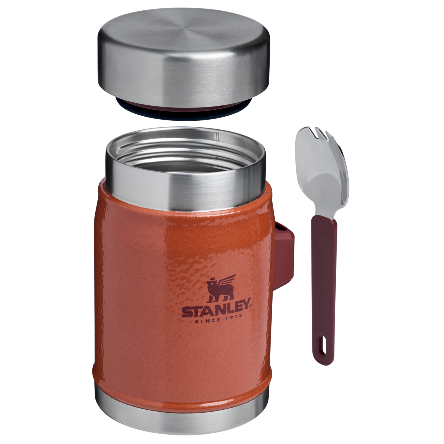 Stanley 1913 Classic Legendary Food Jar + Spork 0.4L in Hammertone Clay | View 2