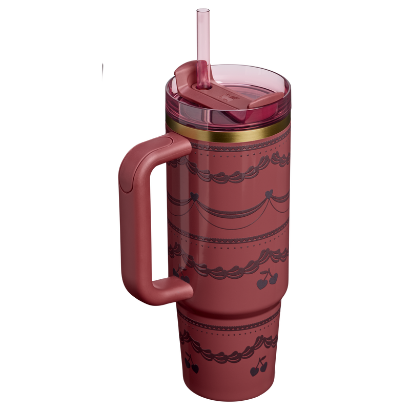 Stanley 1913 Quencher® H2.0 FlowState™ Tumbler 0.89L in Red Velvet Cake | Back View