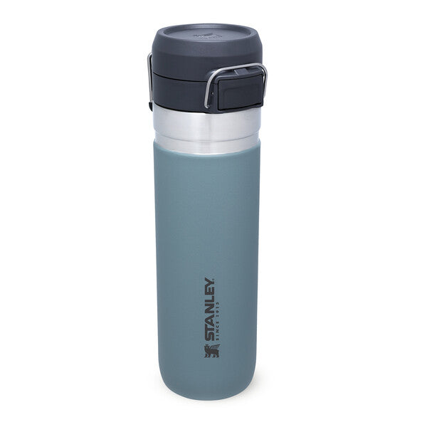 Logo Slim Fit Water Bottles with Straw Lid (24 Oz., No Quick Ship)