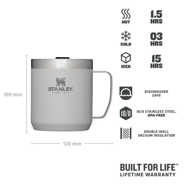  Stanley Classic Legendary Vacuum Insulated Tumbler-Stainless  Steel Camp Mug, 1 Count (Pack of 1), Hammertone Green,354 milliliters :  Everything Else