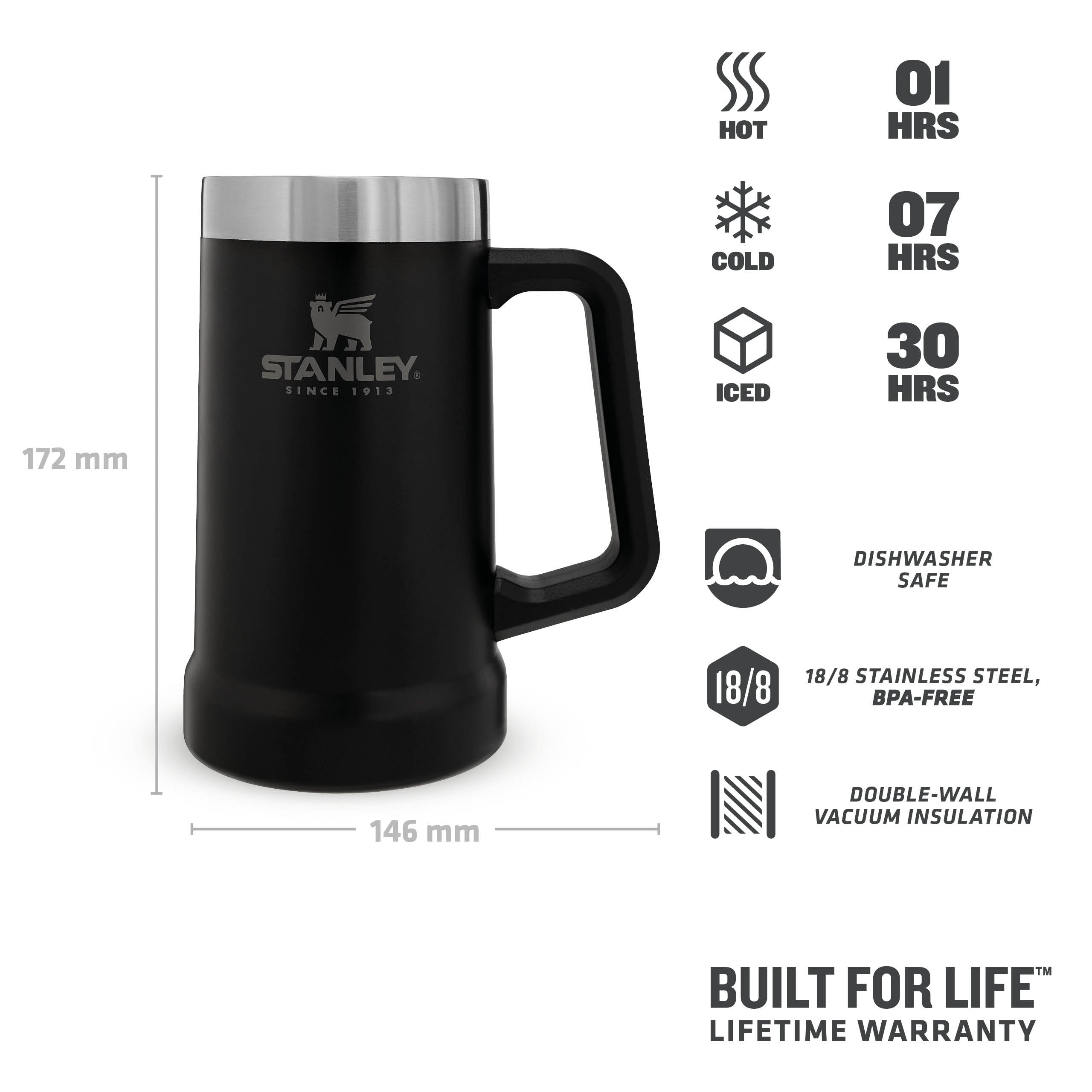 Adventure Big Grip Beer Stein | 0.70 L | Stanley – Stanley 1913