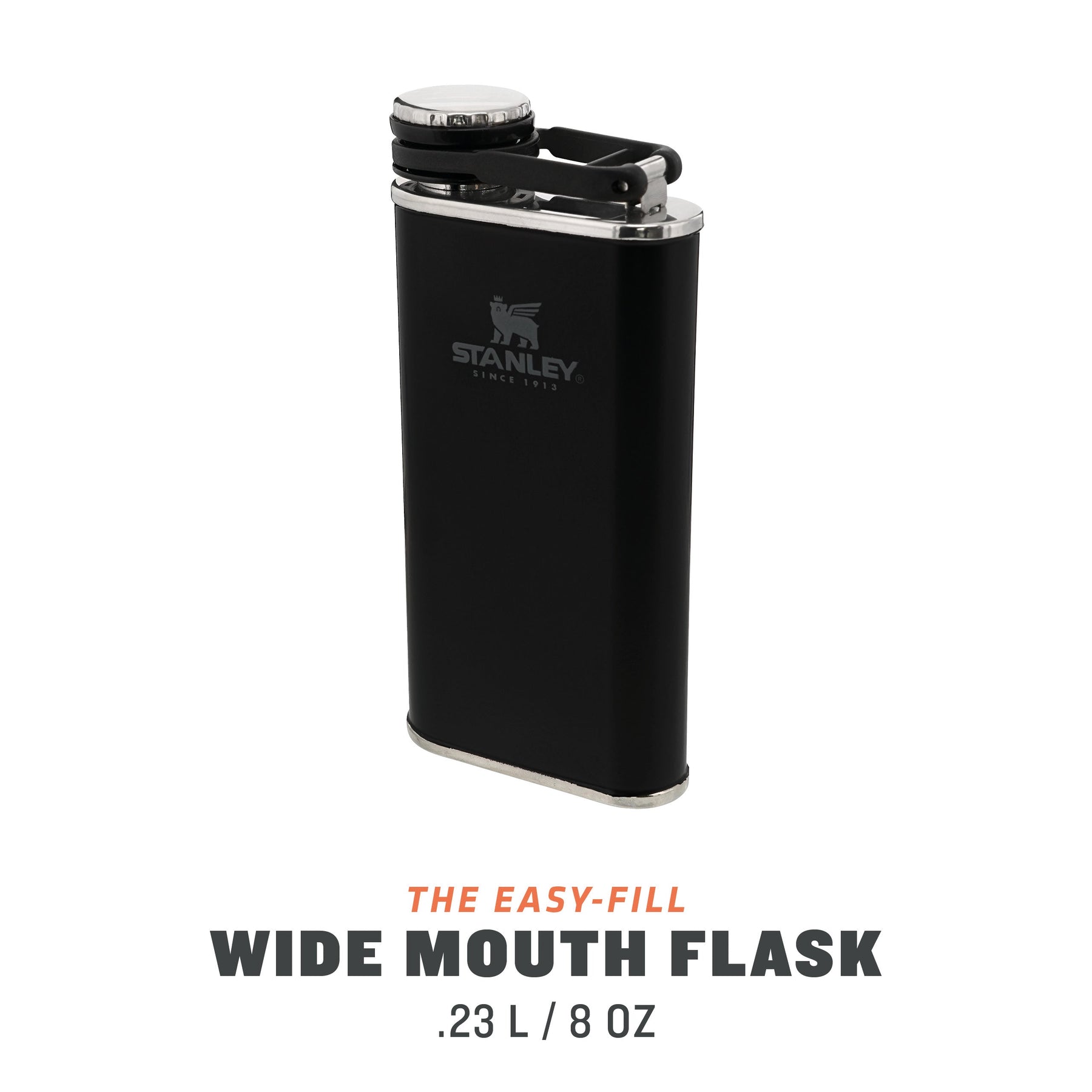  Stanley x Mossy Oak® Classic Flask 8oz with Never-Lose Cap, Wide  Mouth Stainless Steel Hip Flask for Easy Filling & Pouring, Insulated  BPA-Free Leak-Proof Flask : Home & Kitchen