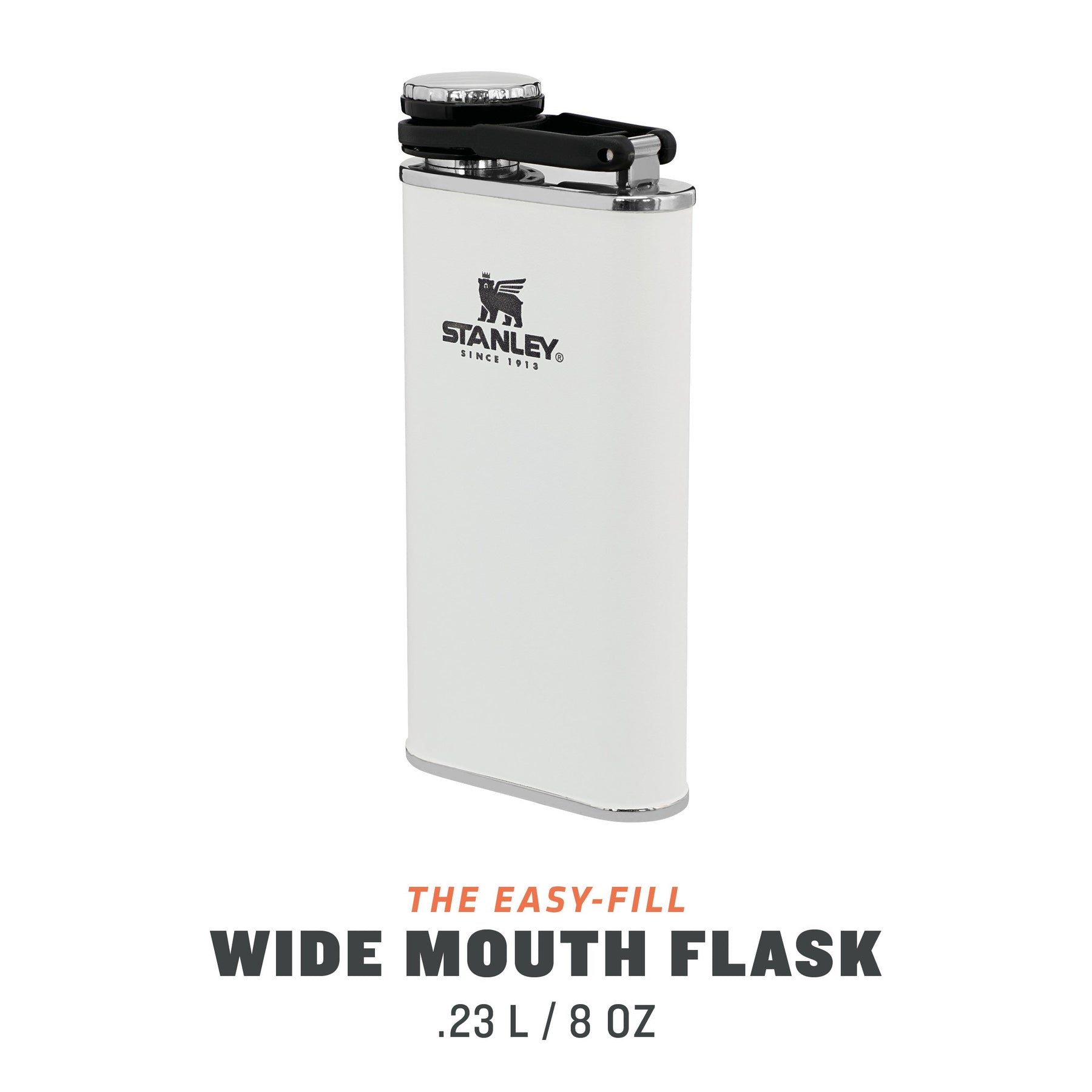 Stanley The Classic Wide Mouth Flask 236ml White (10-00837-128)