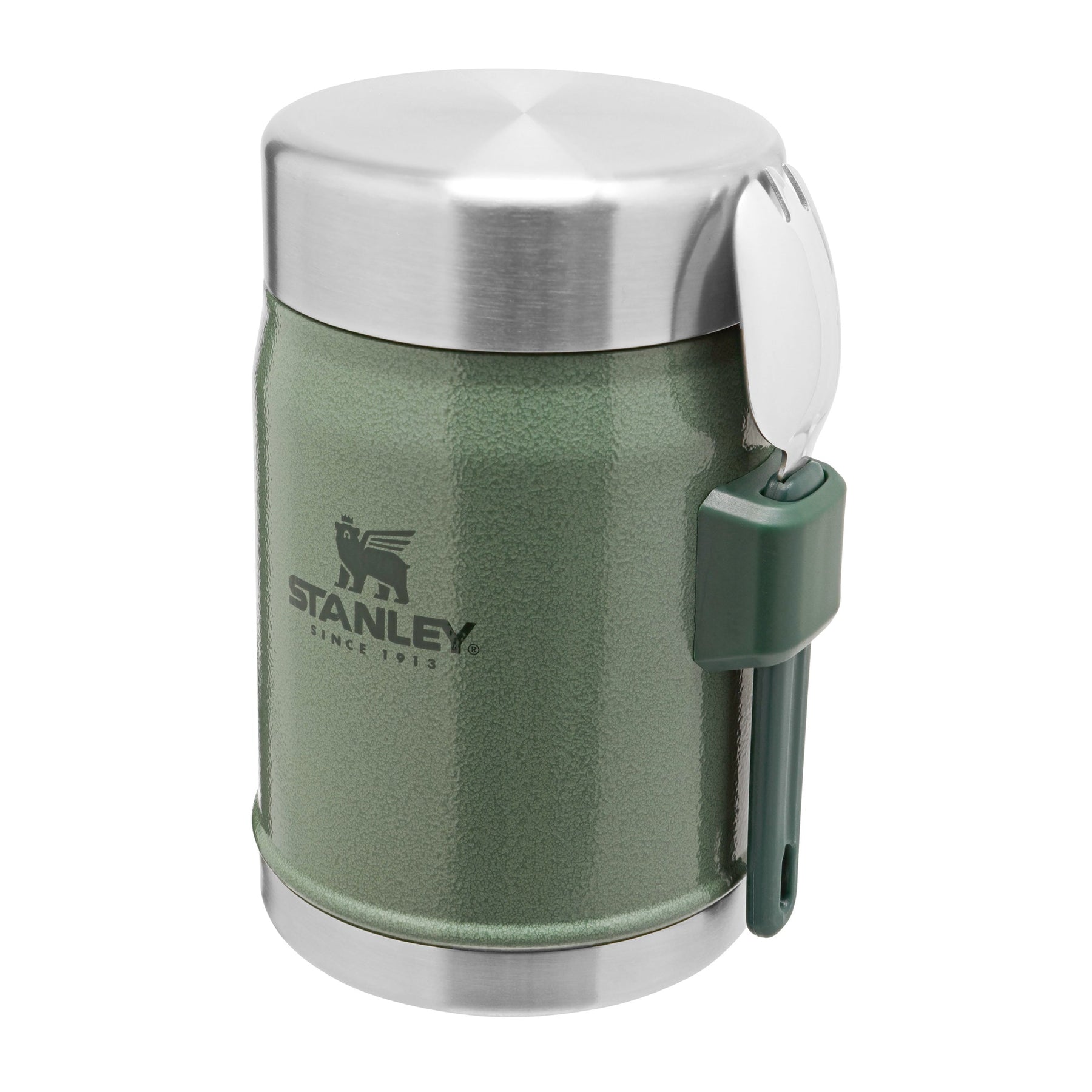 Stanley 1913 14 Oz Insulated Food Jar with Spork Hammertone Green  10-11353-001 from Stanley 1913 - Acme Tools