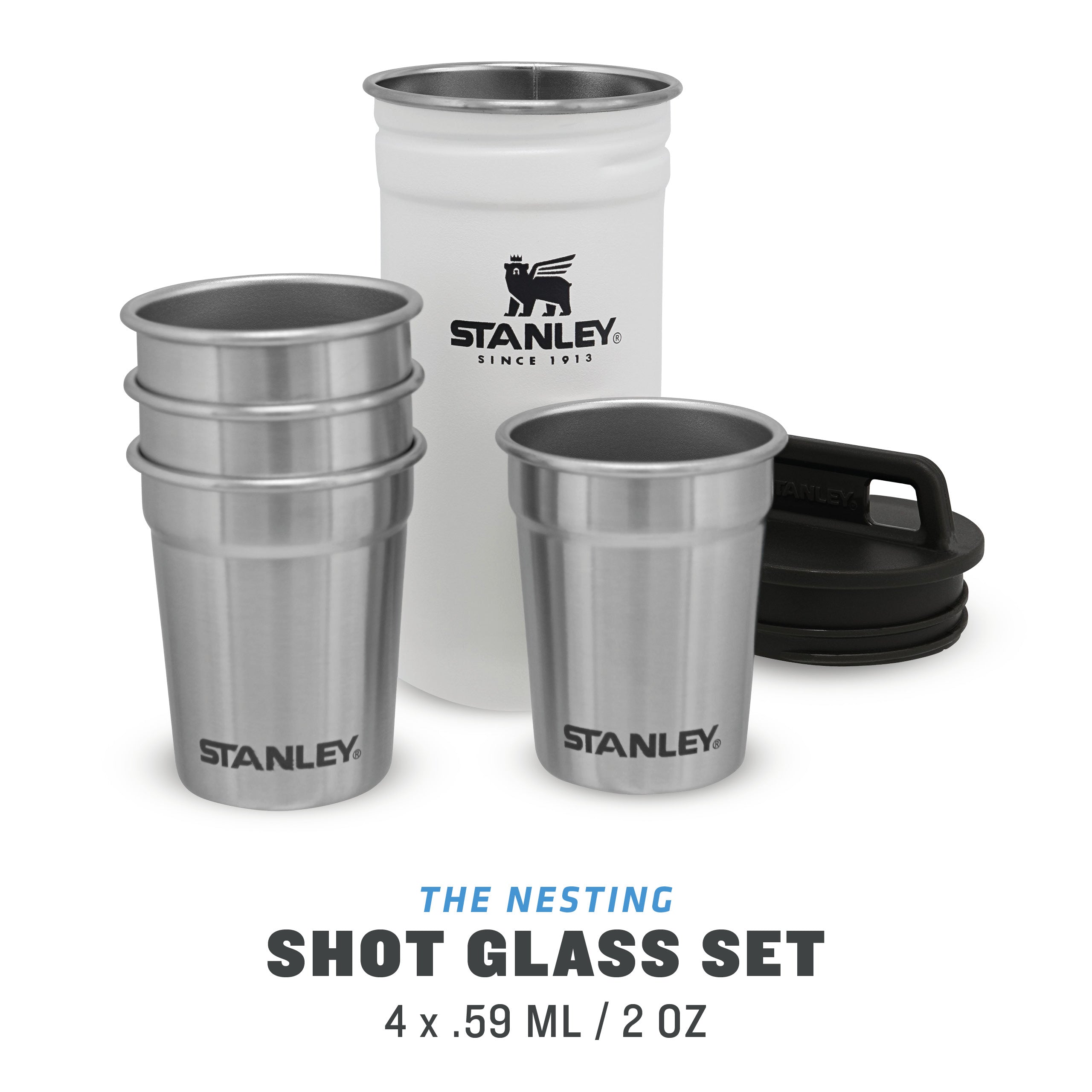 バーベキュー・調理用品 Stanley Adventure Shot Glass Set 59ml Stanley Adventure Pre-Party Nesting Shot Glass Set | 4 Shot