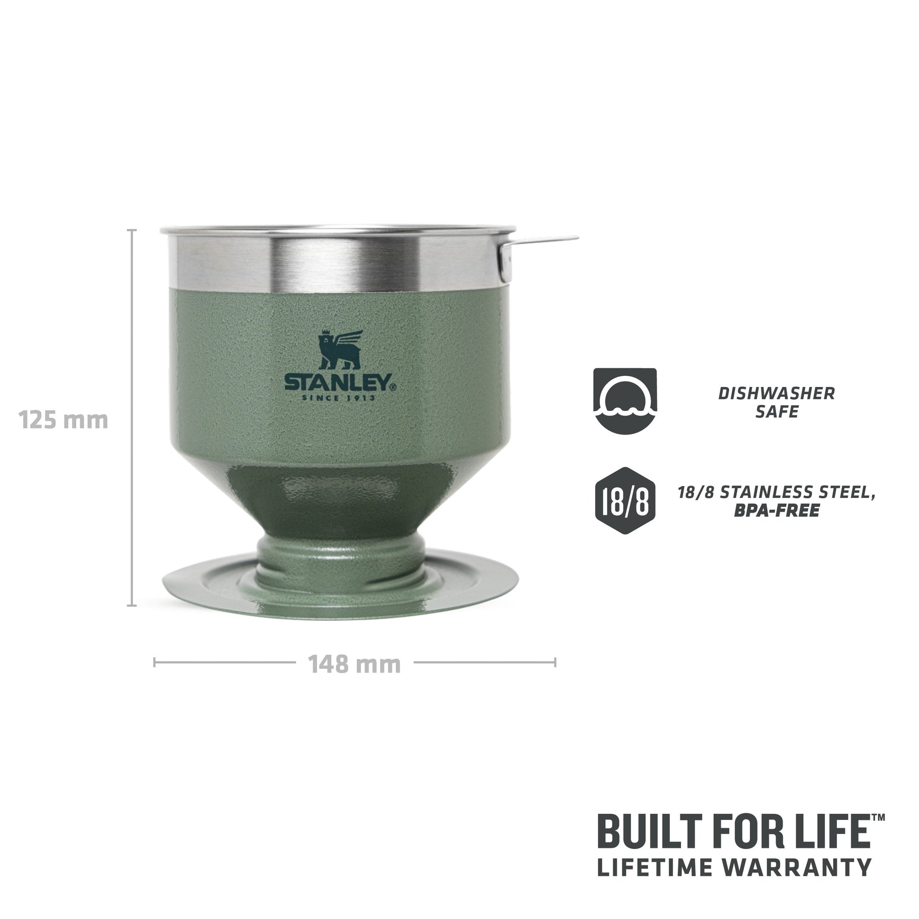 Pour Over Hammertone Green 0,6L - Stanley - Espresso Gear