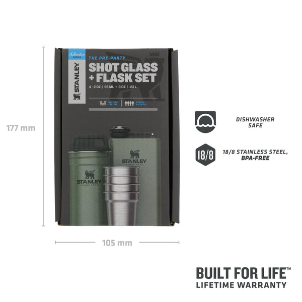 A Toast to the Great Outdoors: Unleash the Fun with the Stanley Adventure  Shot Glass + Flask Set😆 #stanleymysg #stanley #builtforlife