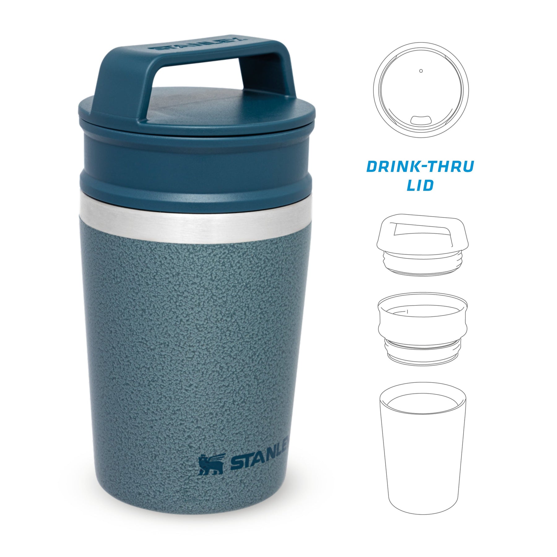  STANLEY Trigger Action Travel Mug 0.35L - Keeps Hot for 5 Hours  - BPA-Free - Thermos Flask for Hot or Cold Drinks - Leakproof Reusable  Coffee Cup - Dishwasher Safe 