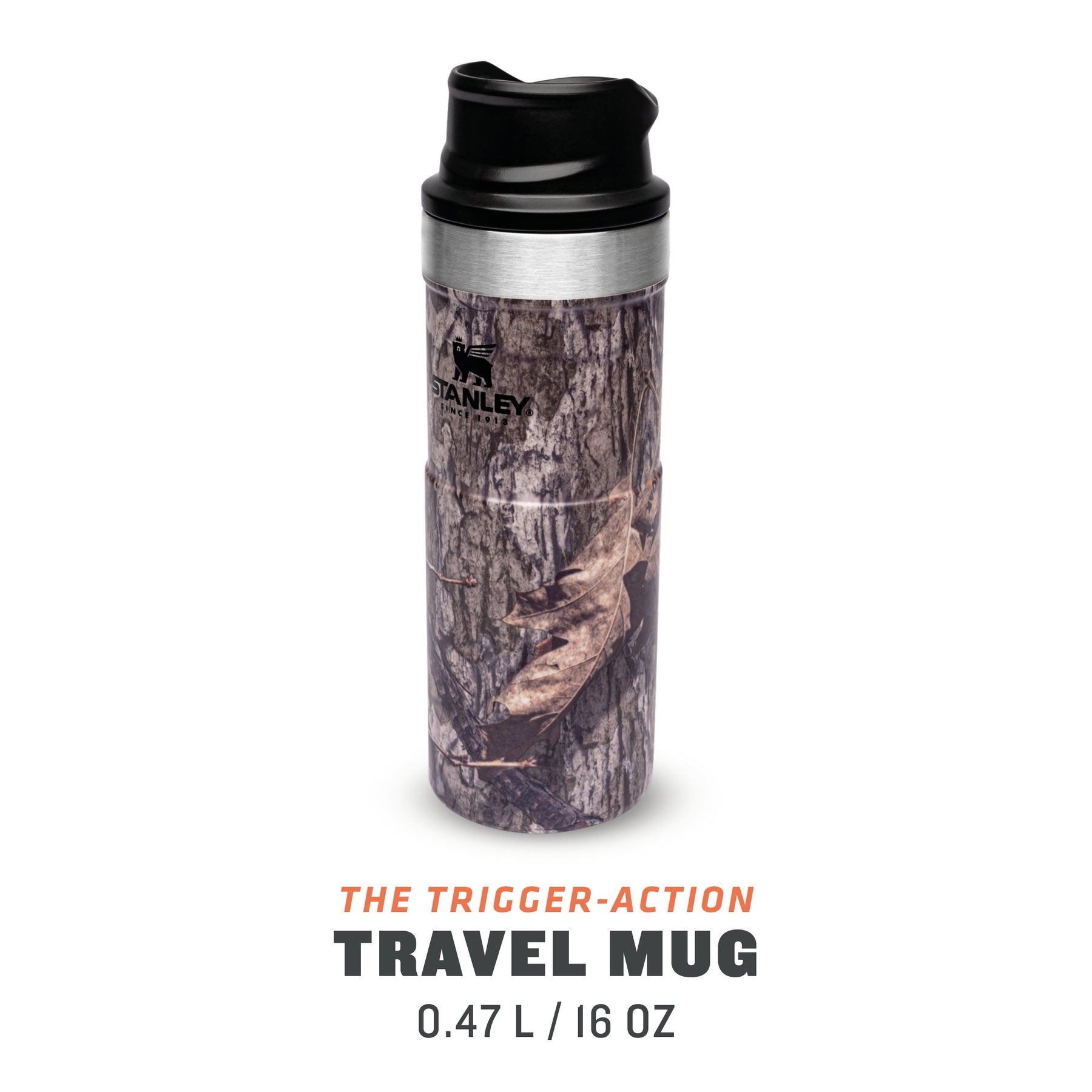  STANLEY Trigger Action Travel Mug 0.35L - Keeps Hot for 5 Hours  - BPA-Free - Thermos Flask for Hot or Cold Drinks - Leakproof Reusable  Coffee Cup - Dishwasher Safe - Polar : Sports & Outdoors