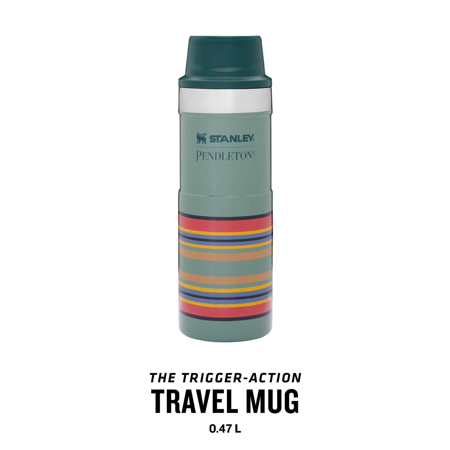 Pendleton Stanley Trigger-Action Travel Mug White
