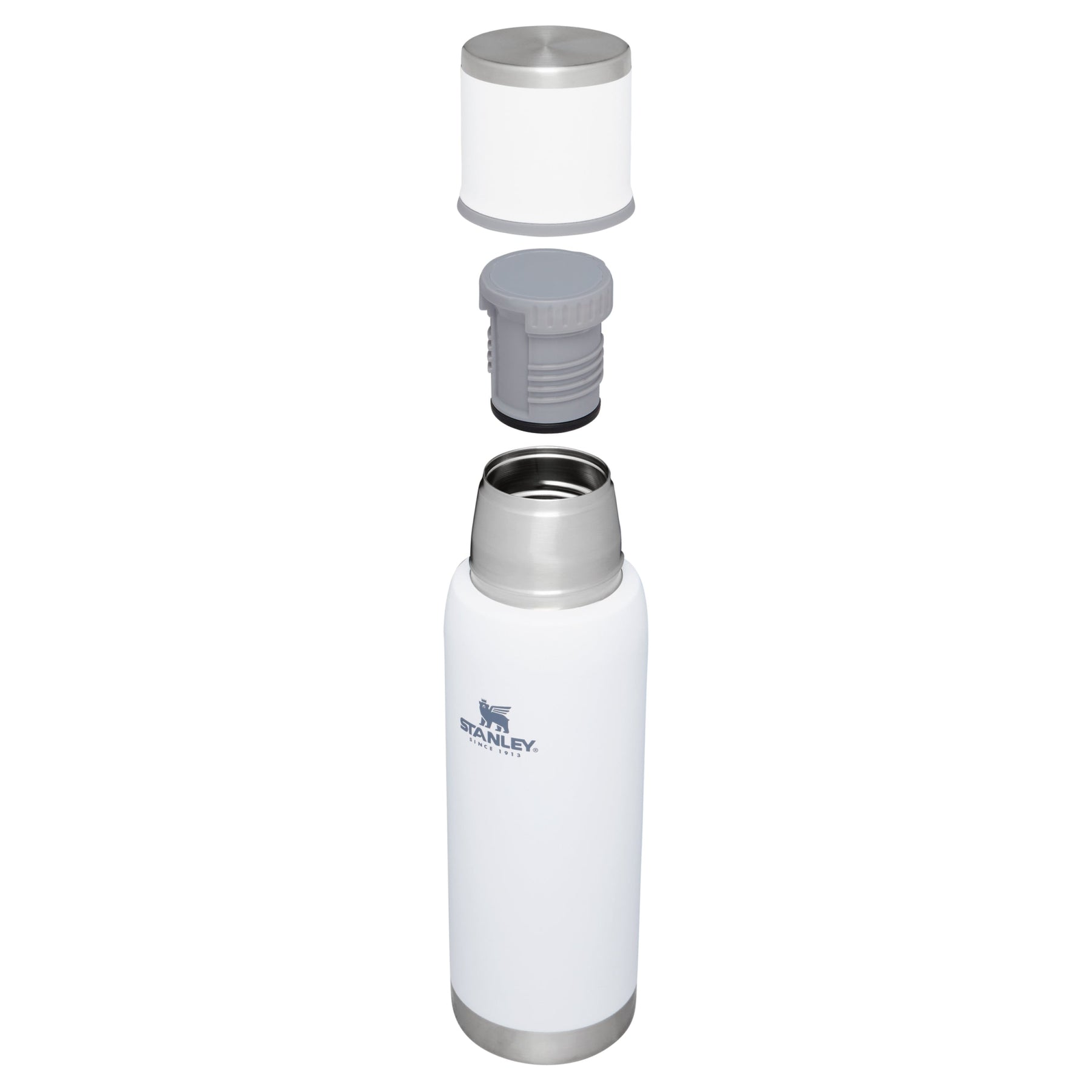 Stanley The Stainless Steel Vacuum Bottle 1L, white, thermos