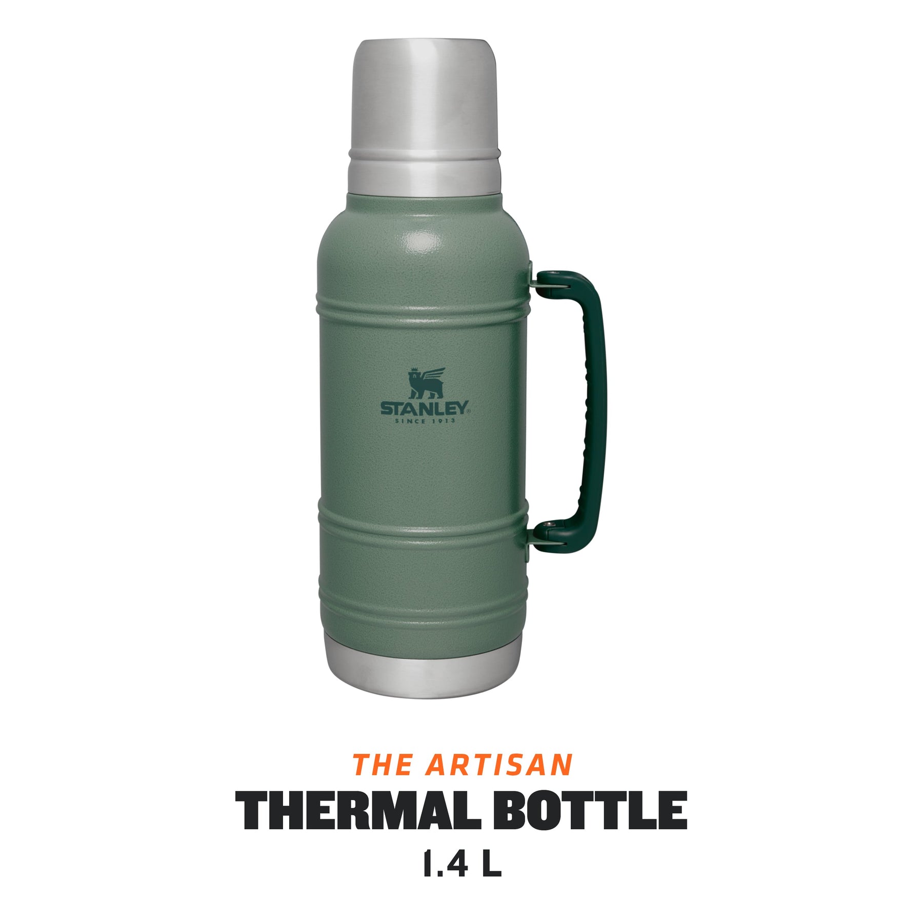 Stanley Classic Easy-Clean Double Walled Vacuum Insulated Water Bottle 36  oz - Hammertone Green 